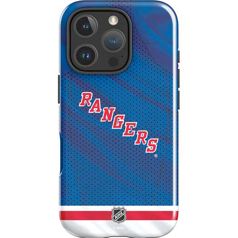 NHL New York Rangers Home Jersey iPhone 16 Pro Max Impact Case
